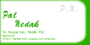 pal medak business card